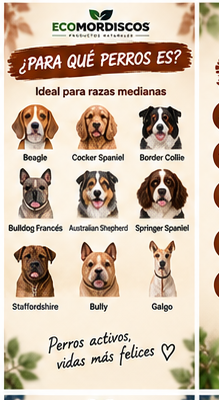 Pack Resistente Ecomordiscos — perros recomendados para talla mediana