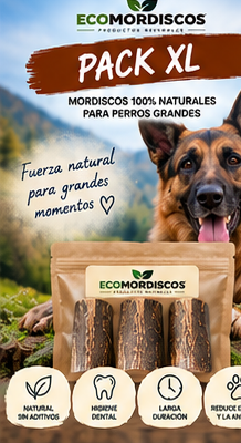 Pack XL Ecomordiscos — 3 mordedores naturales talla grande