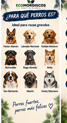 Pack XL Ecomordiscos — perros recomendados para talla grande