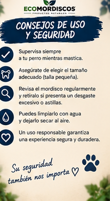 Pack XL Ecomordiscos — consejos de uso y seguridad